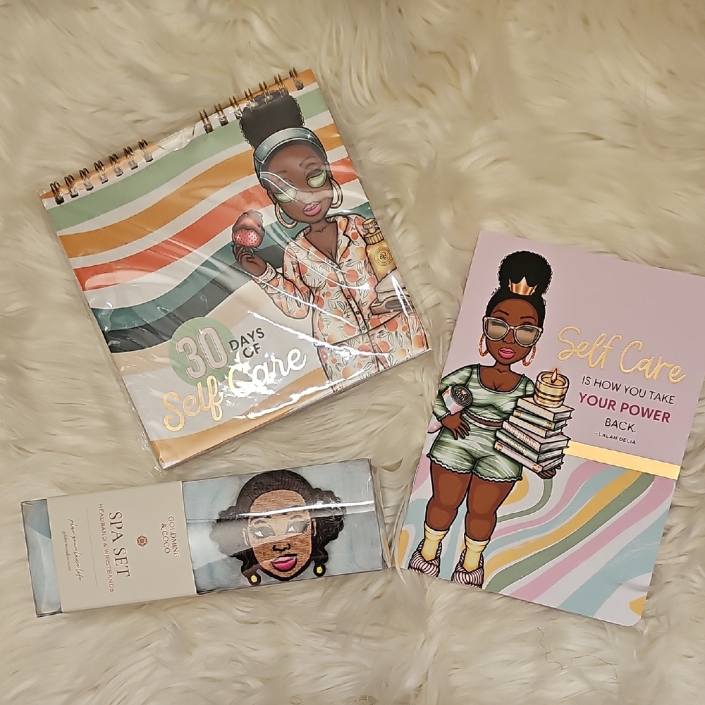New Goldmine and Coco Self Care Journal and Spa Set